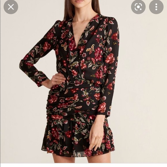 A.L.C. Haven floral silk dress size 4 - Picture 2 of 8